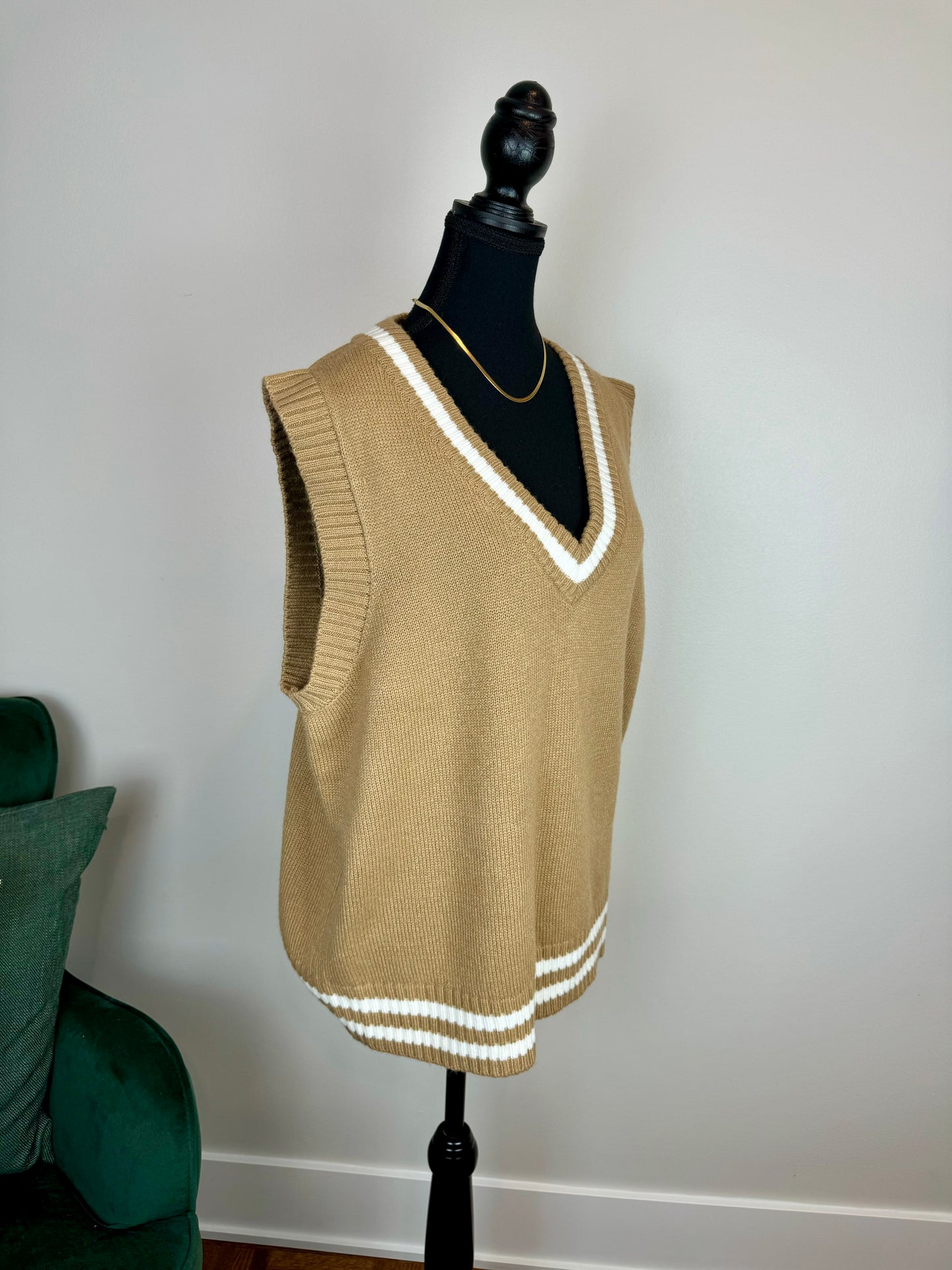 Débardeur tricot col V - Large
