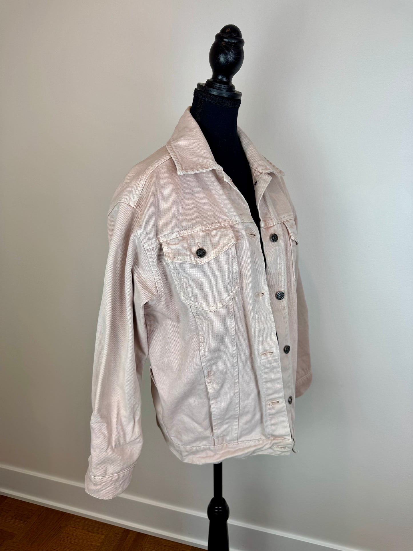 Veste jean rose pâle Zara - X-Small