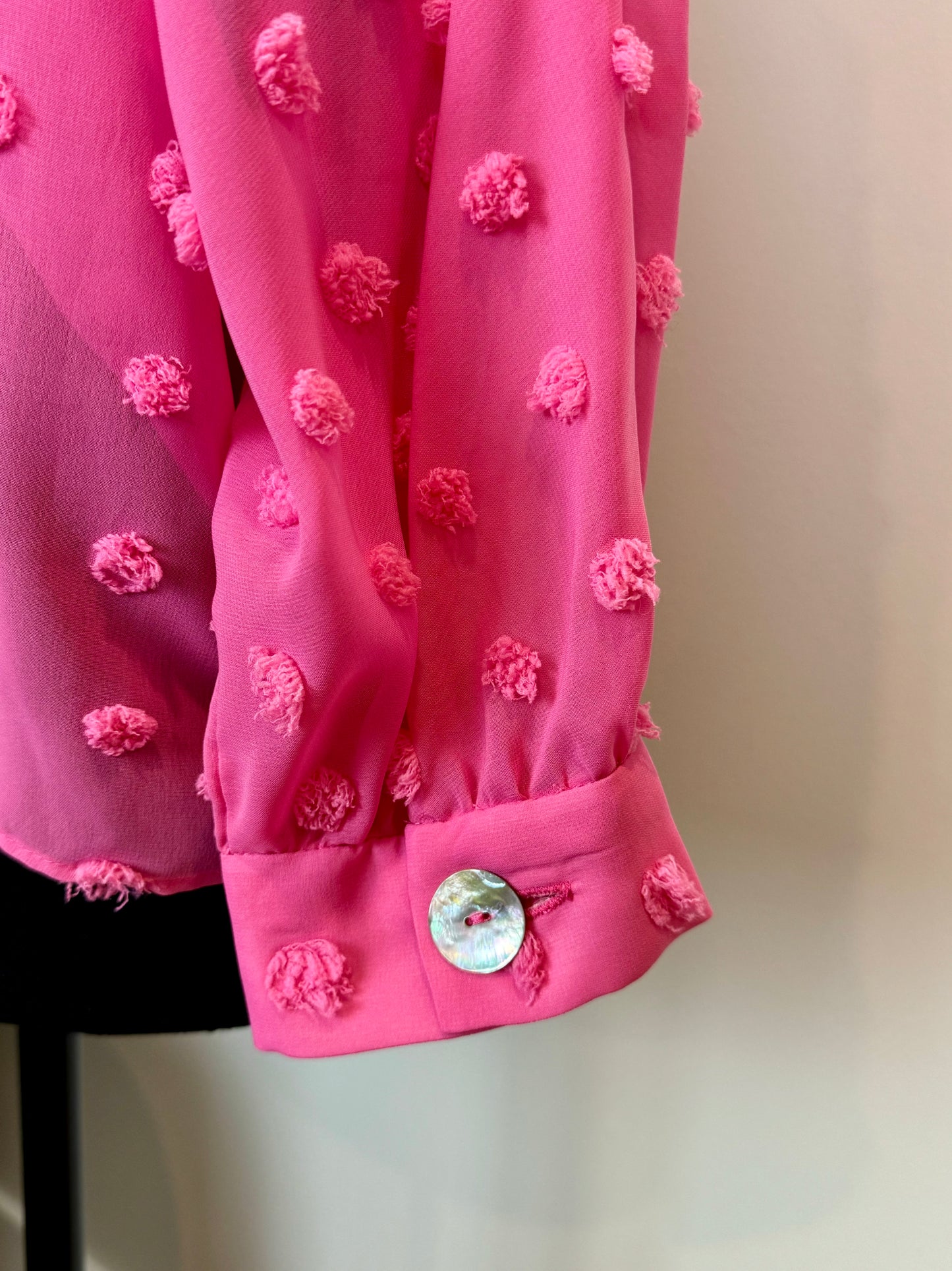 Blouse texturé rose Zara - Small