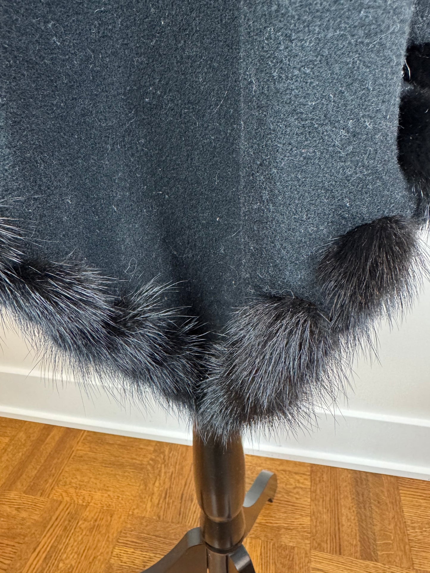Poncho avec fourrure - one size
