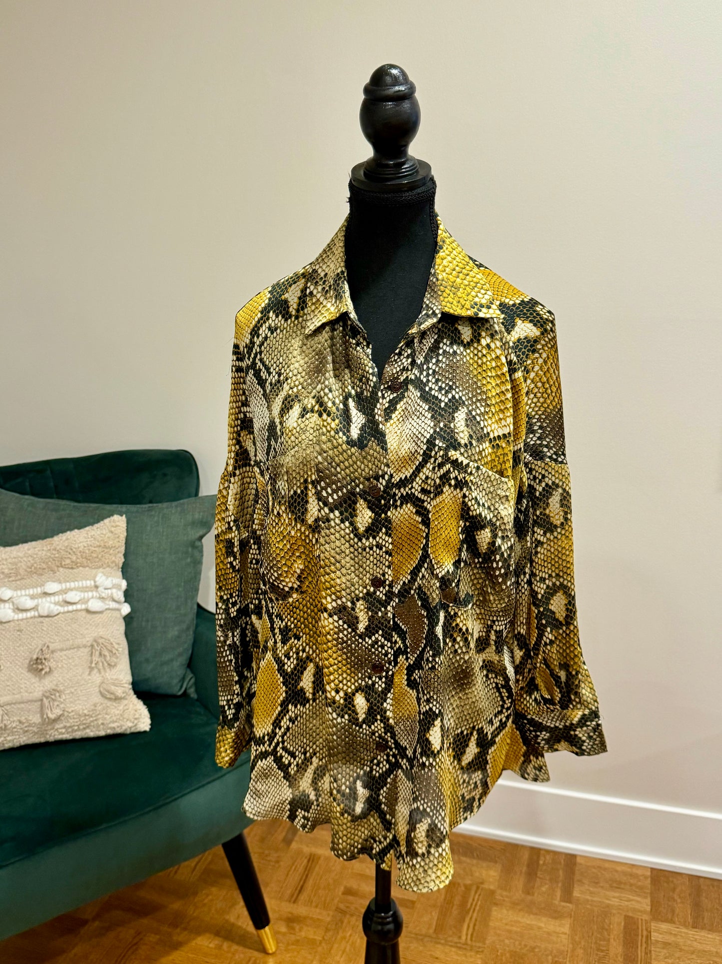 Blouse à motif serpent Zara - Small