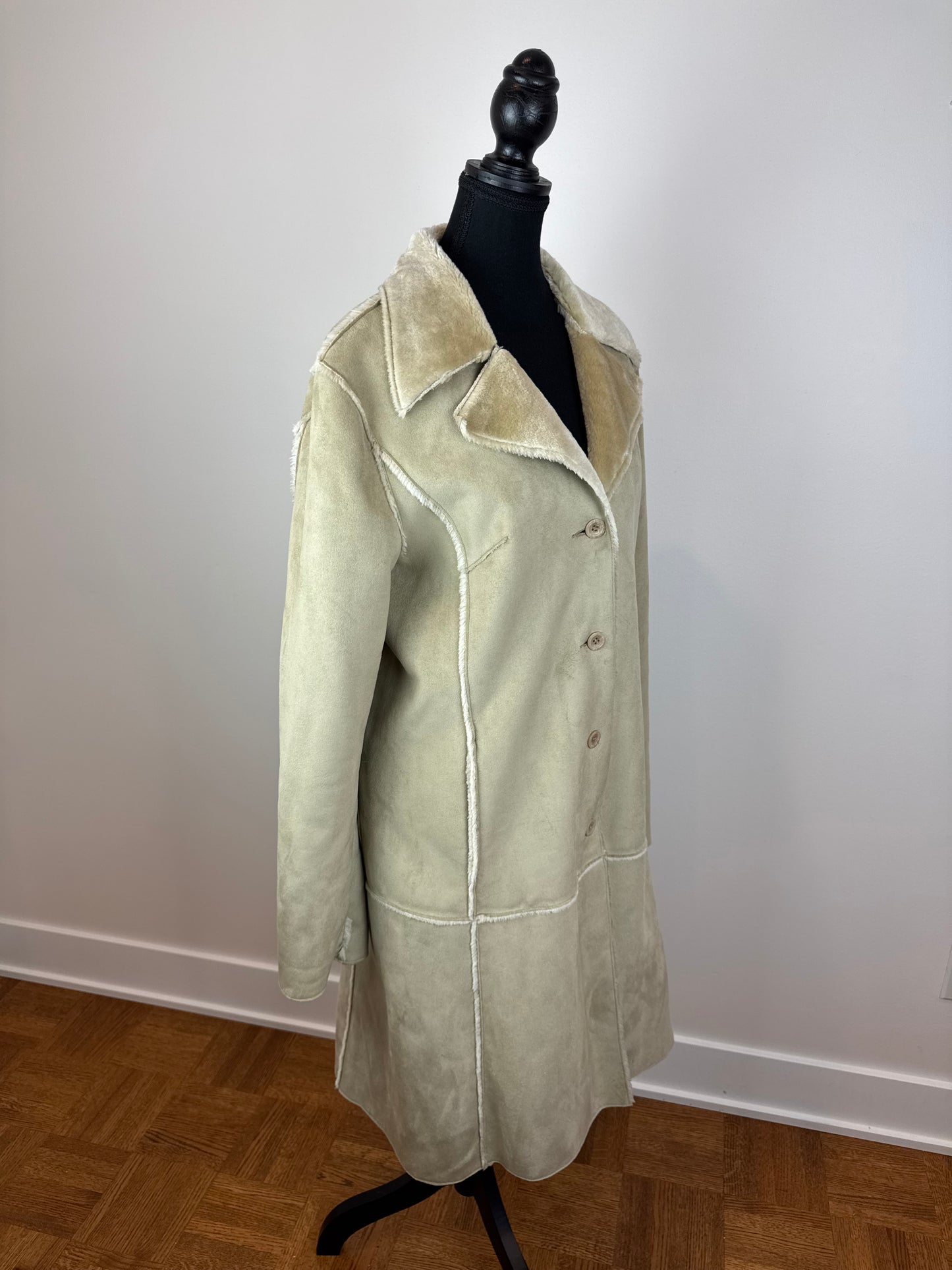 Manteau vintage simili fourrure - Small/Medium