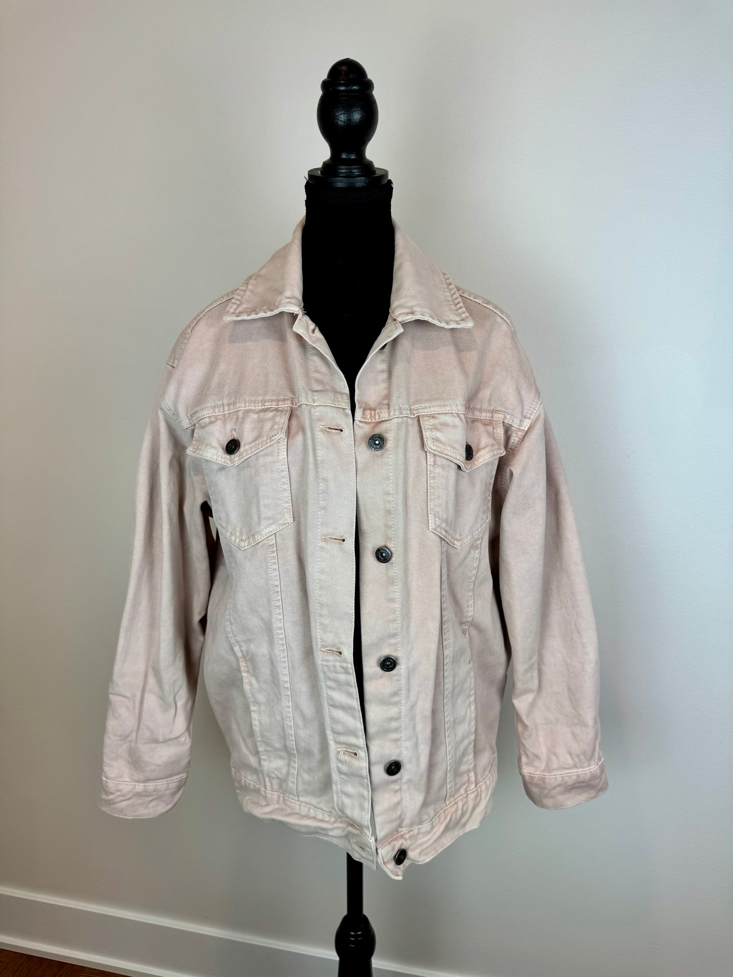 Veste jean rose pâle Zara - X-Small