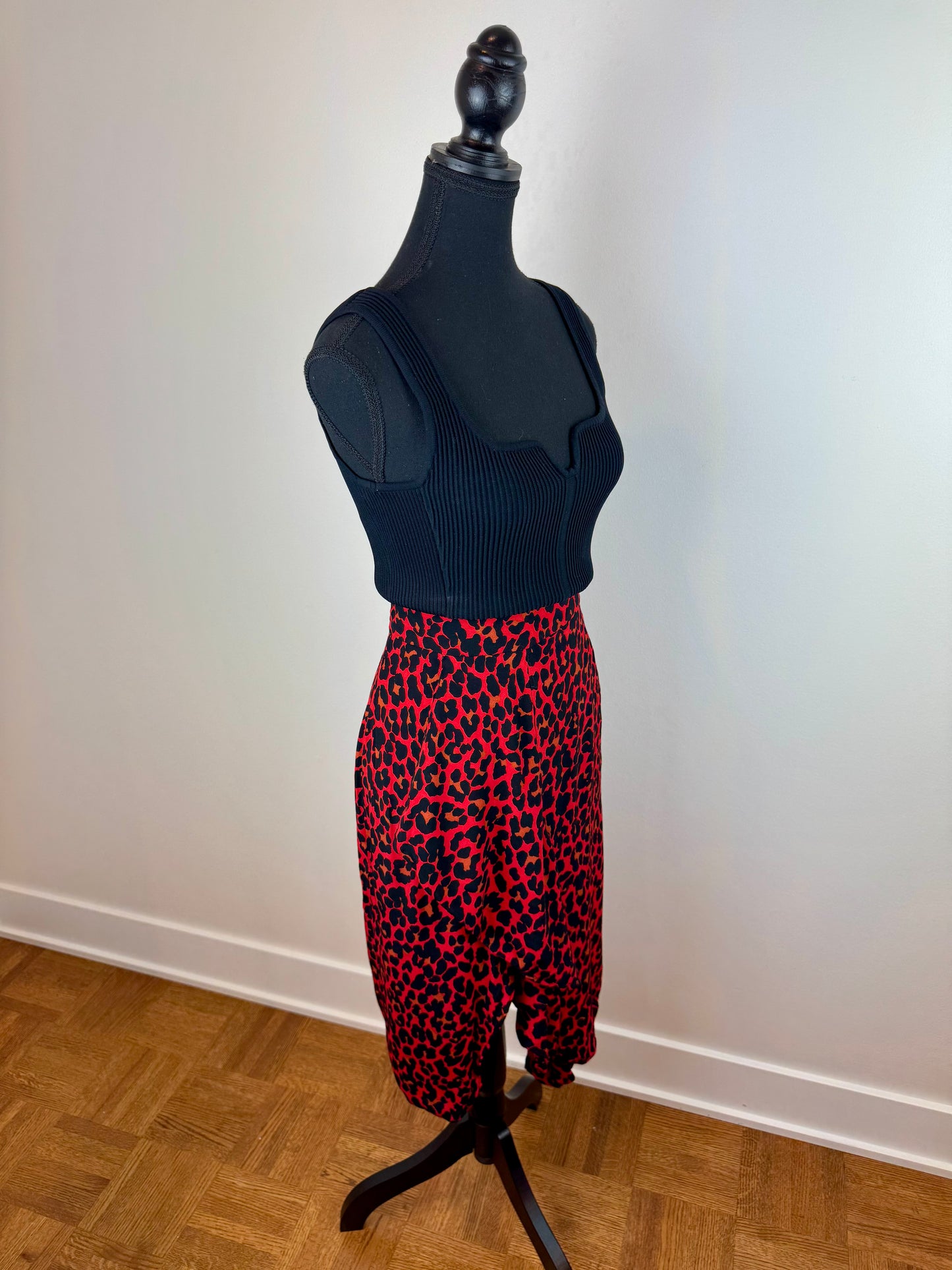 Jupe midi léopard Zara - Large