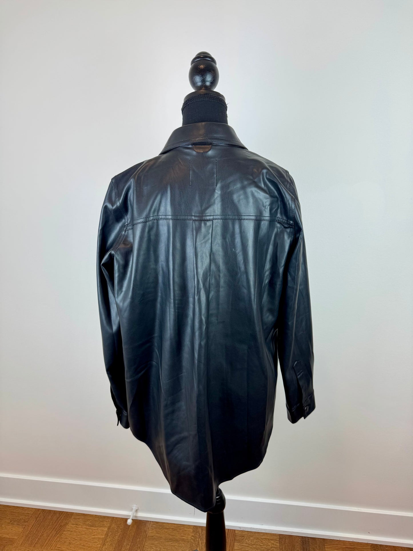 Chemise faux cuir Zara - Small