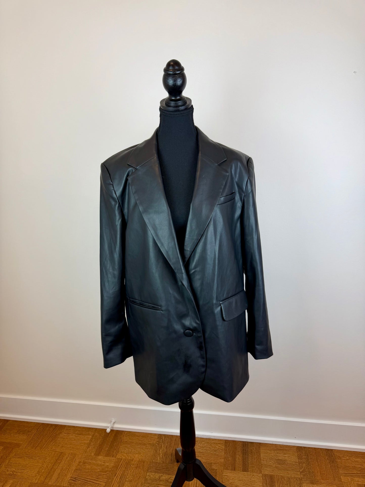 Veston grande taille faux cuir Future Collective - Médium
