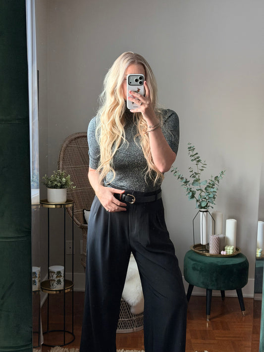 Chandail col roulé brillant Tristan - Small