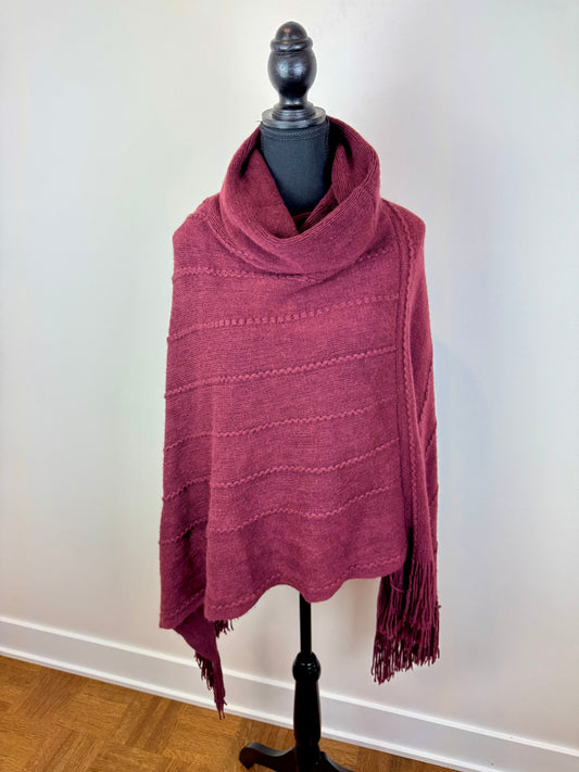 Poncho tricot avec col montant Guess - one size