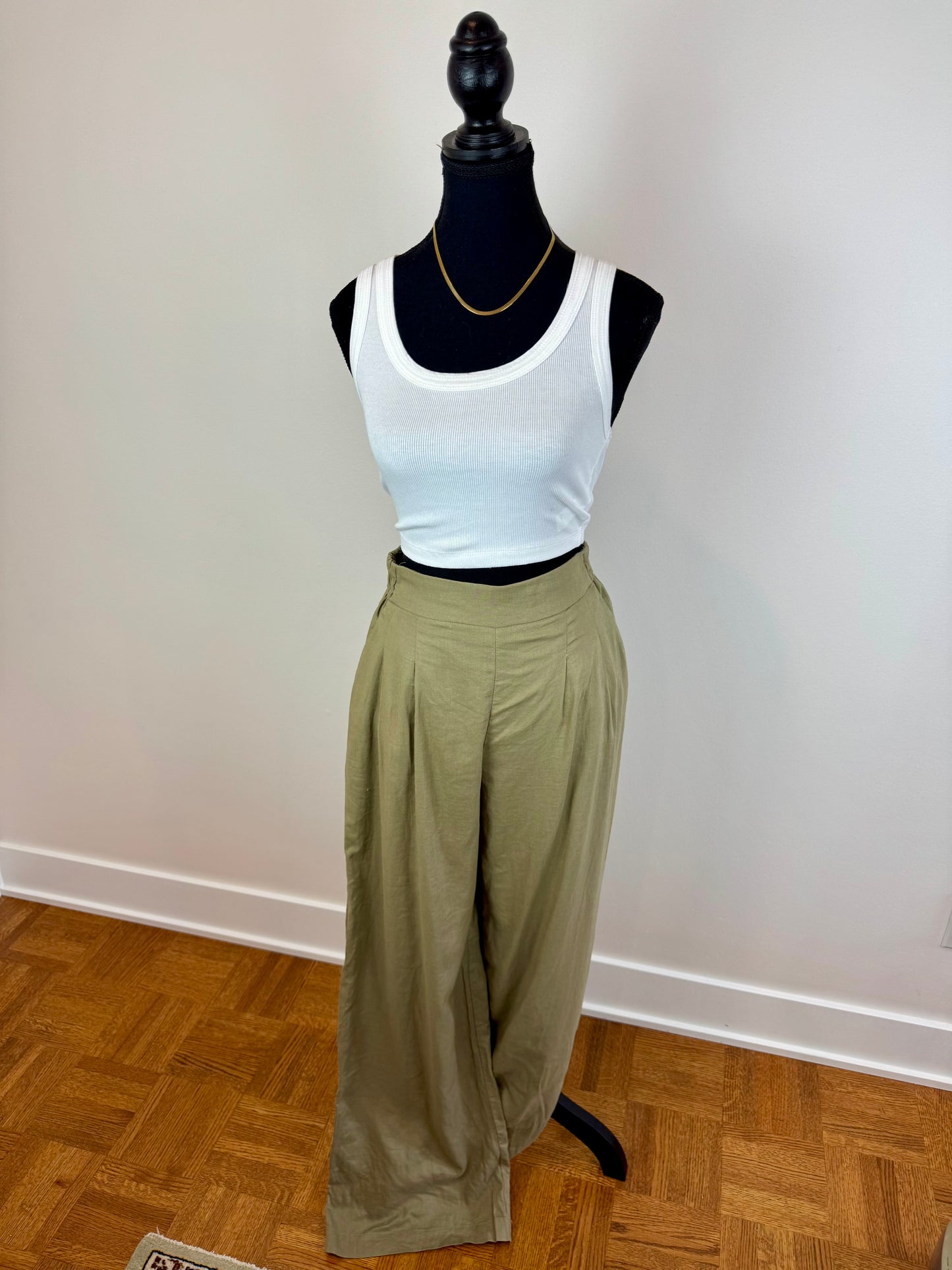 Pantalon ample en lin Dynamite - Small
