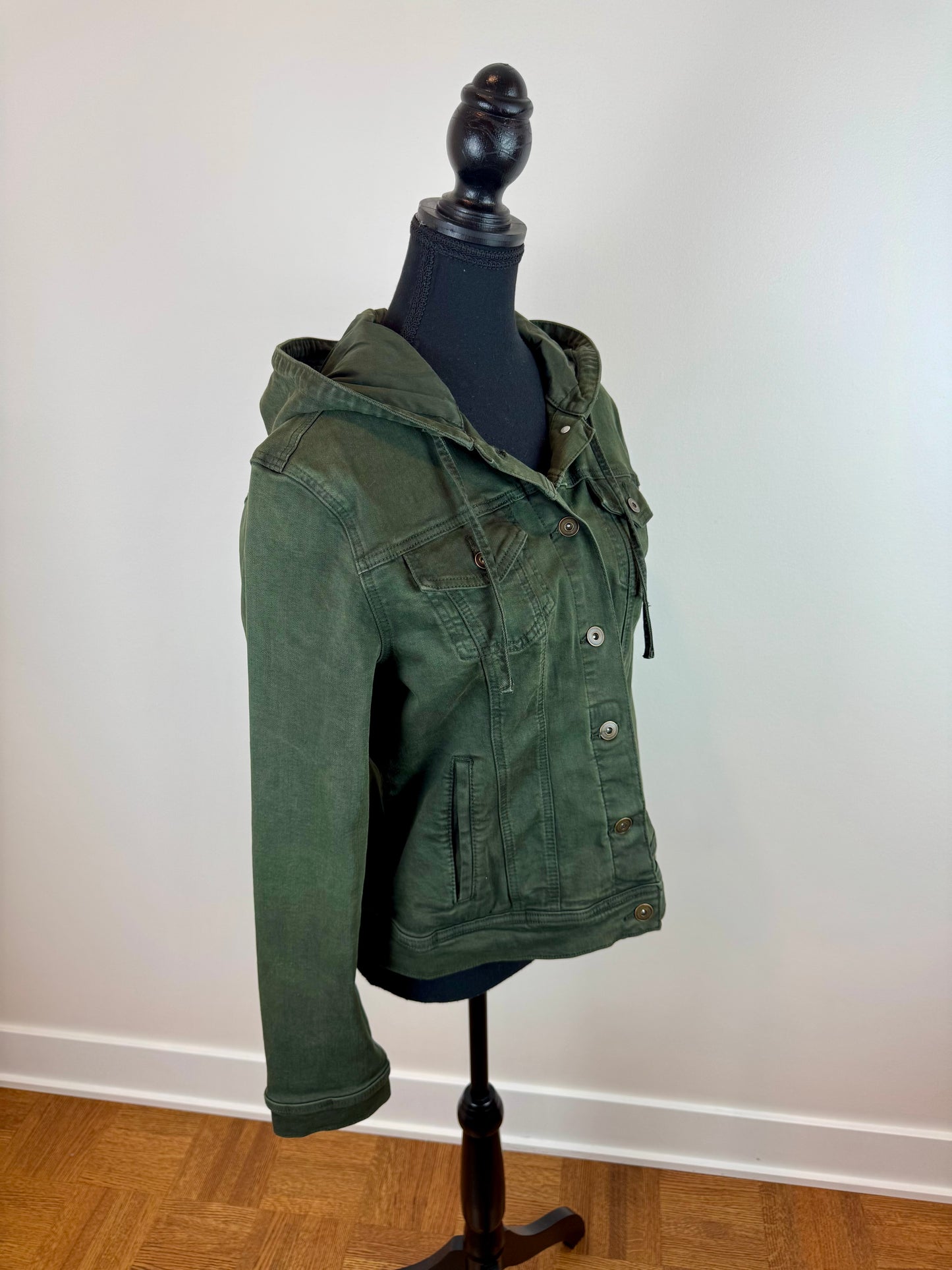 Veste jean kaki Charlie B - Médium