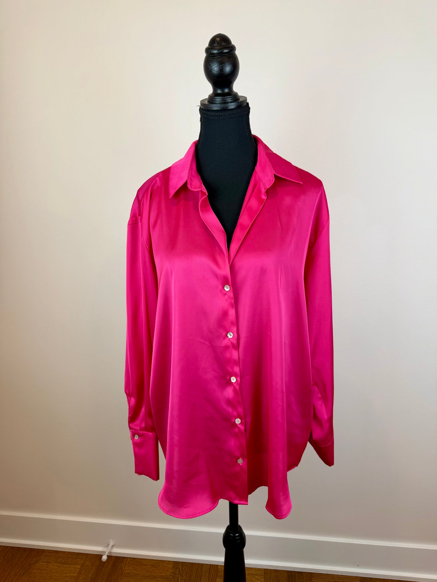 Blouse satinée Zara - Large