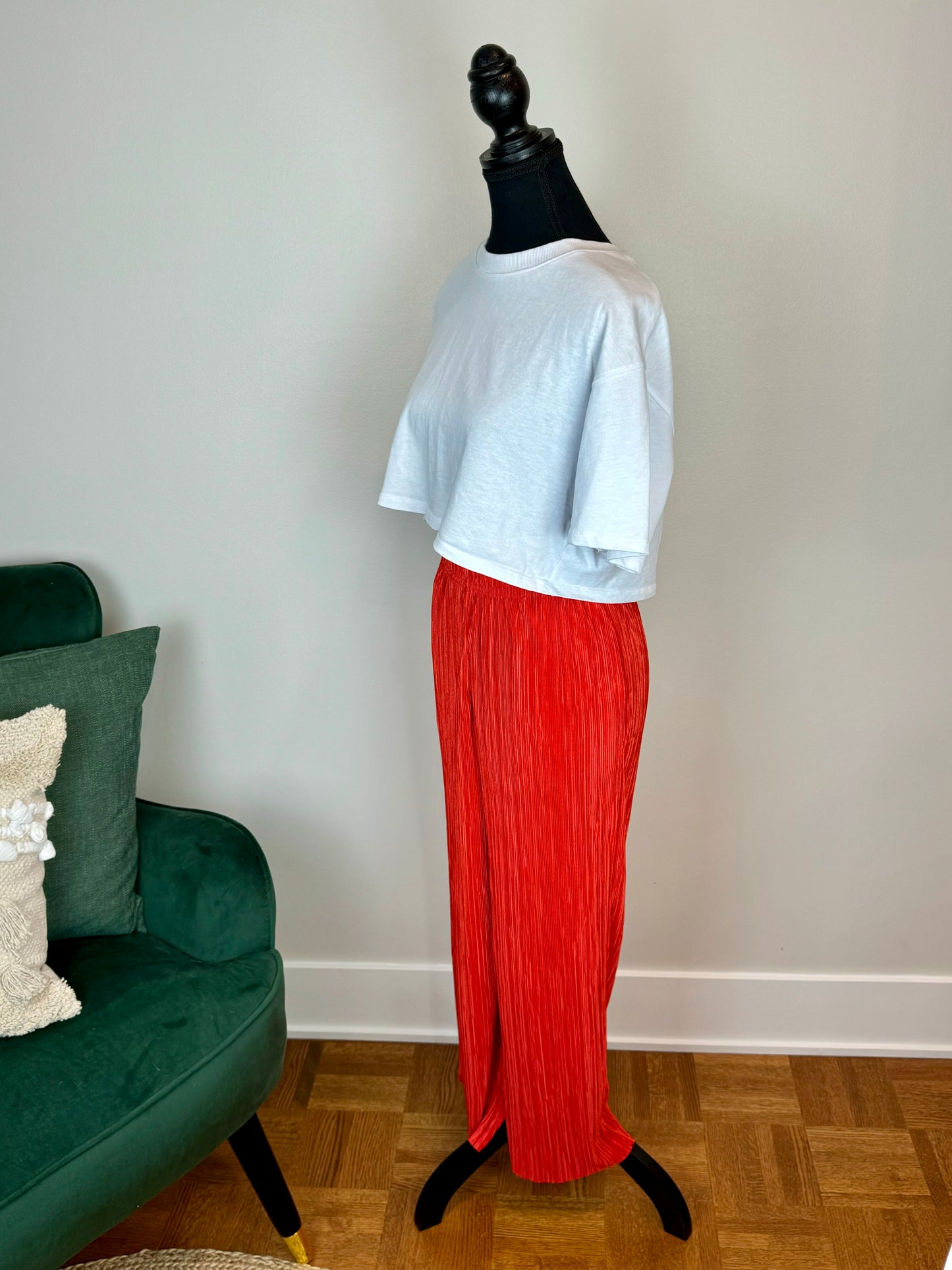 Pantalon gauffré Top Shop - Small