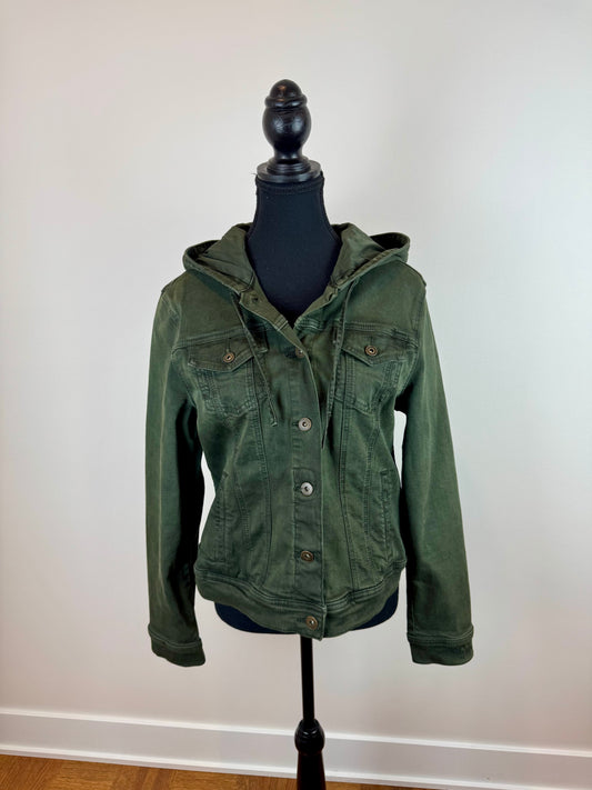 Veste jean kaki Charlie B - Médium