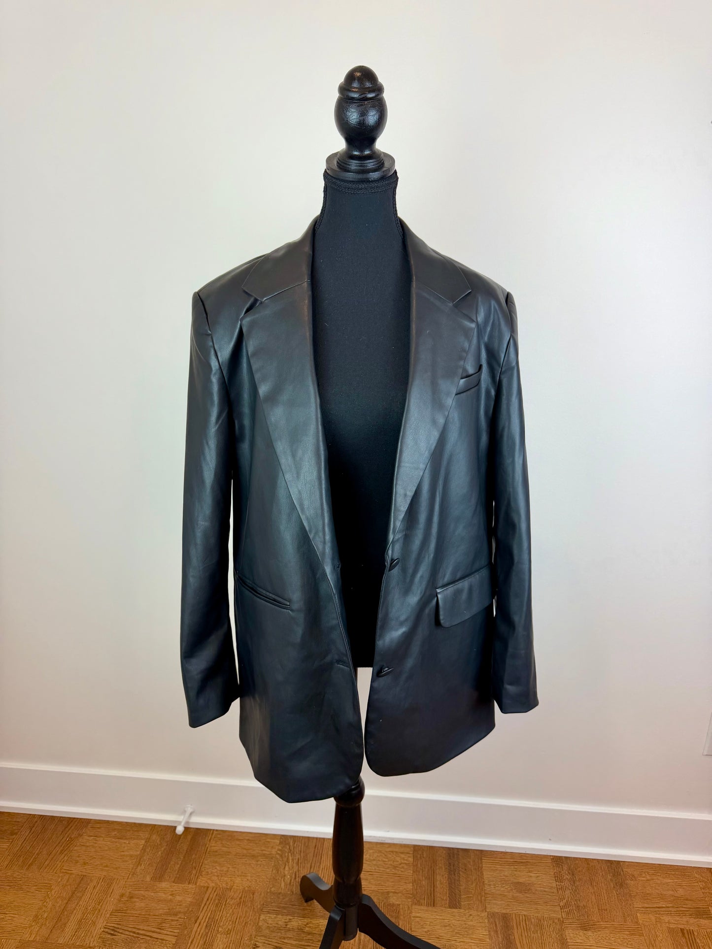 Veston grande taille faux cuir Future Collective - Médium