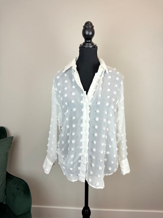 Blouse pompon Zara - Small