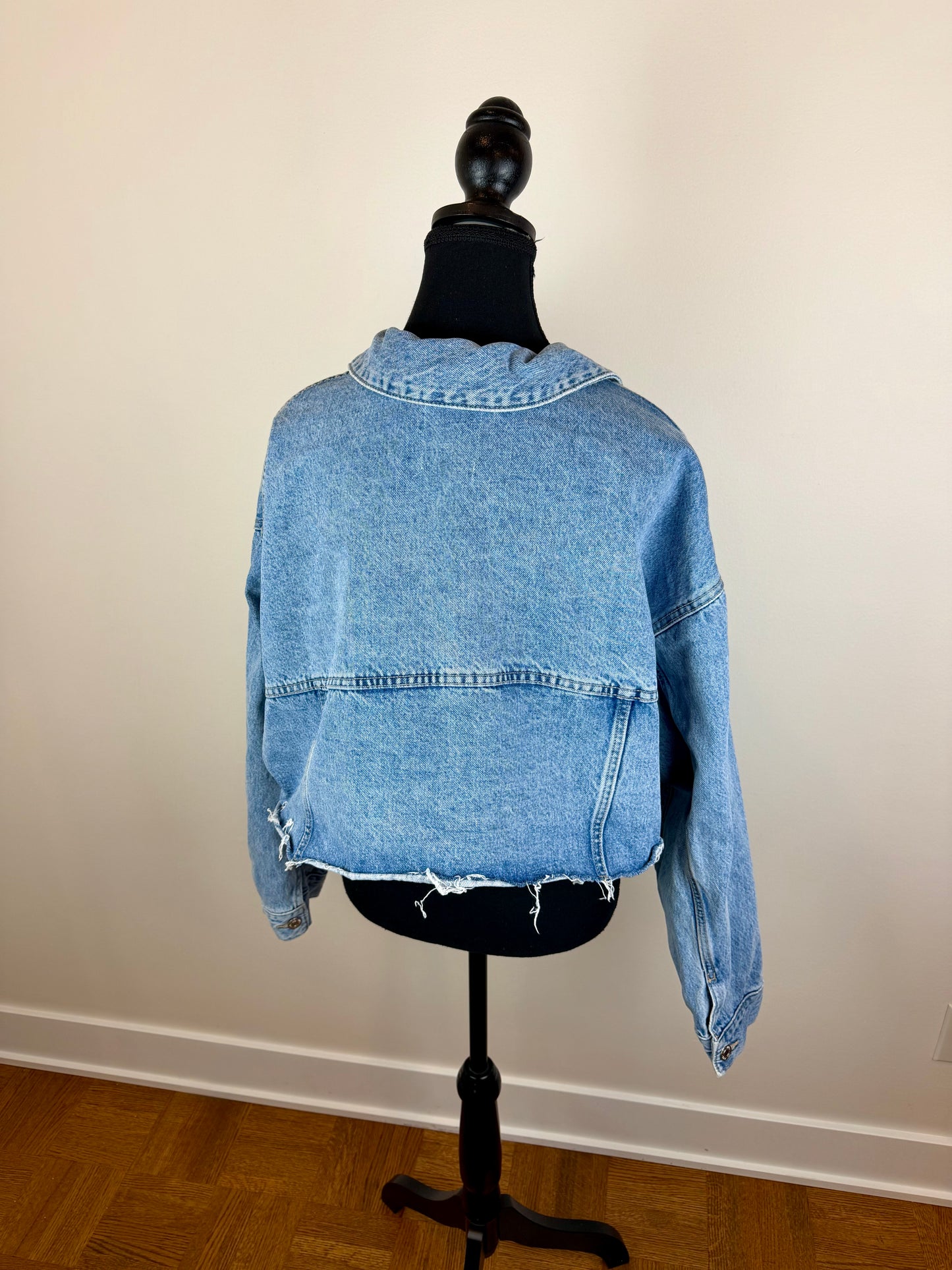Veste jean écourtée Zara - Médium