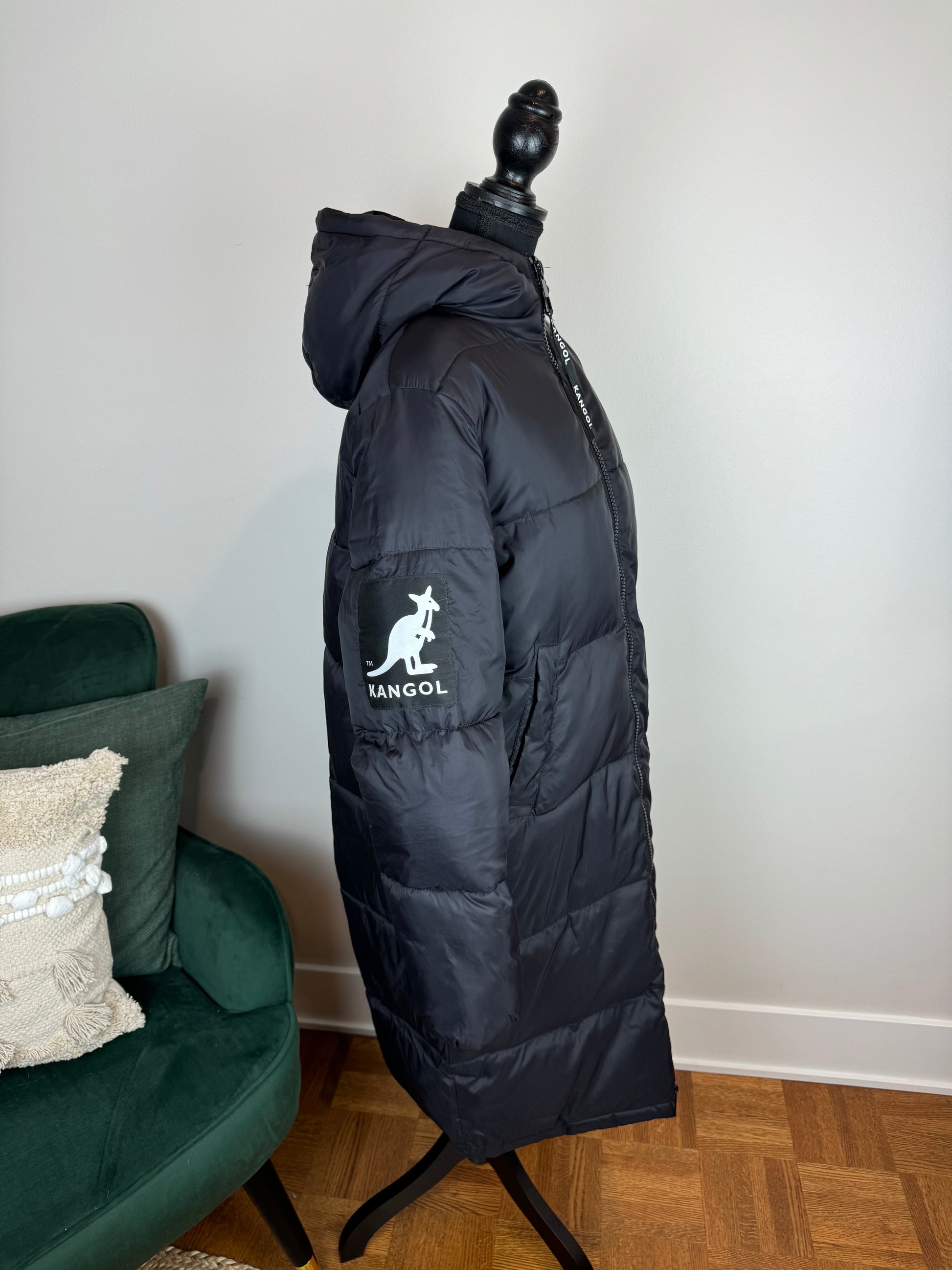 Manteau puffer long Kangol X H&M Small – Riri's Closet