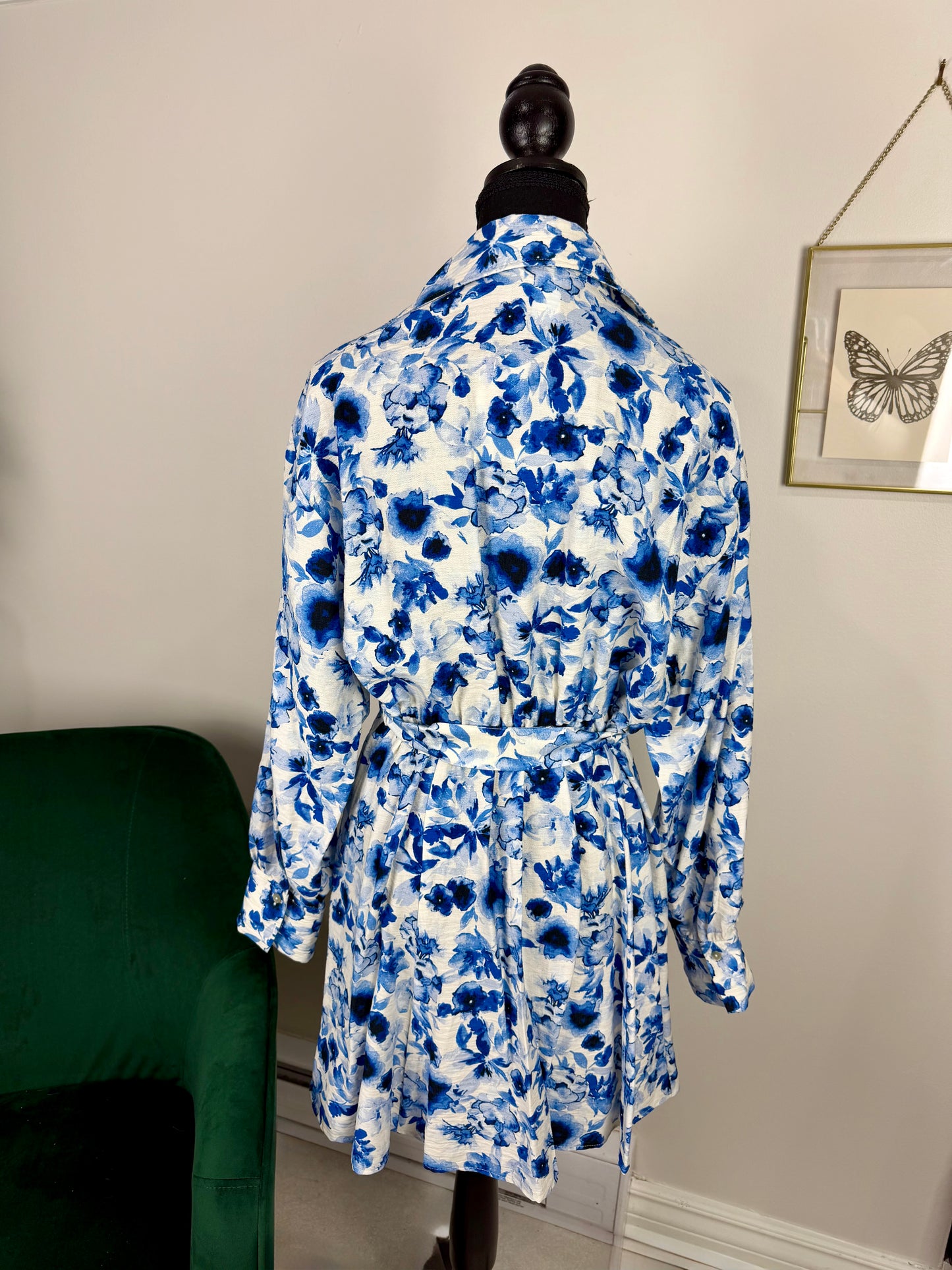 Robe chemise fleurie H&M  - Médium