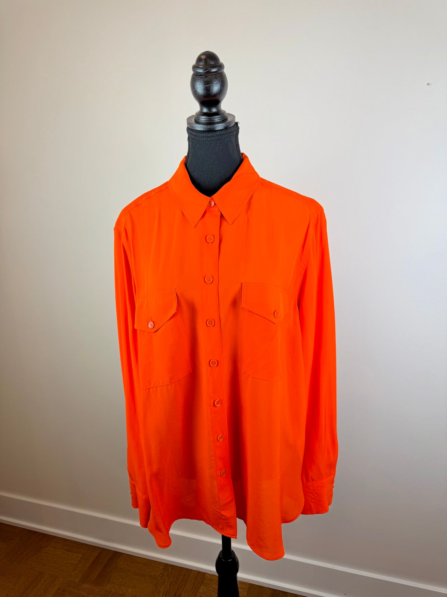 Blouse fluide Zara orange vibrant - Large