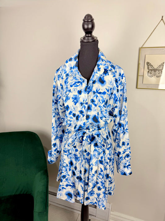 Robe chemise fleurie H&M  - Médium