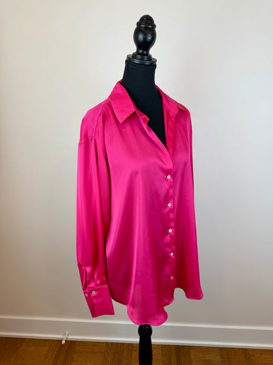 Blouse satinée Zara - Large