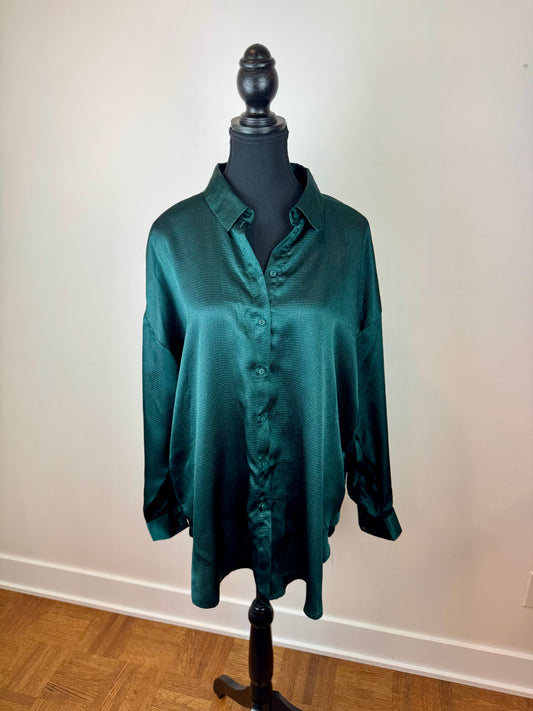 Blouse satinée grande taille Vero Moda - Medium