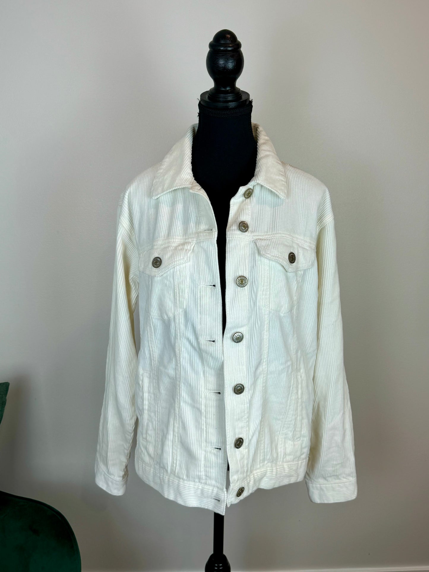 Veste corduroy crème XXI - Medium