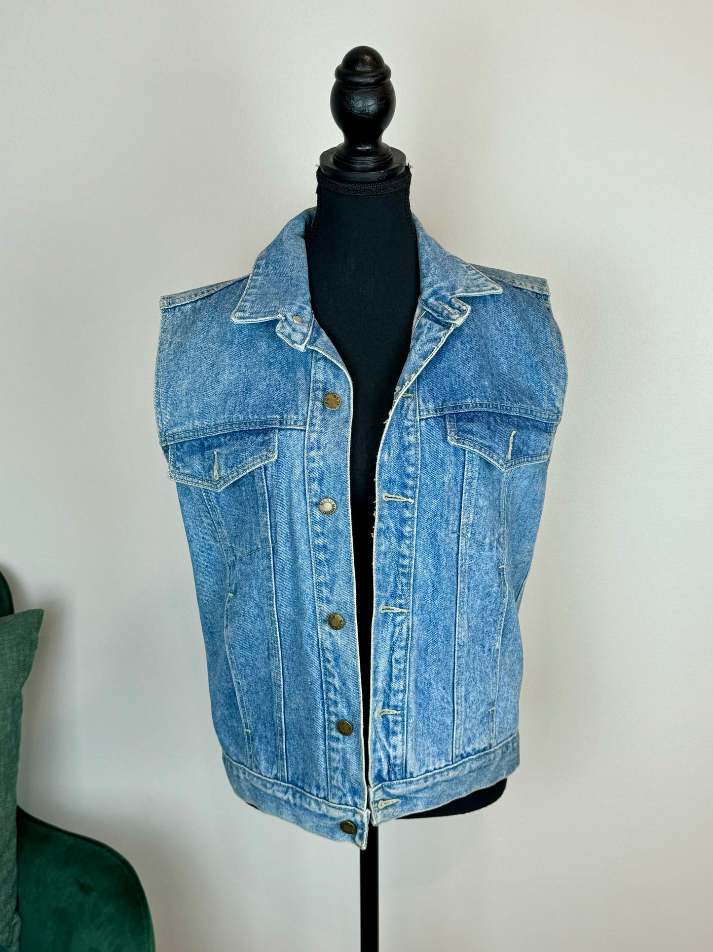 Veste jean sans manche - Small