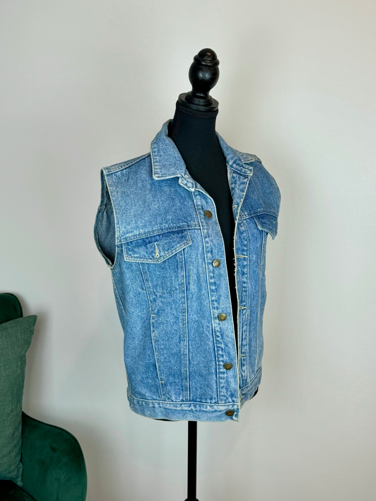 Veste jean sans manche - Small