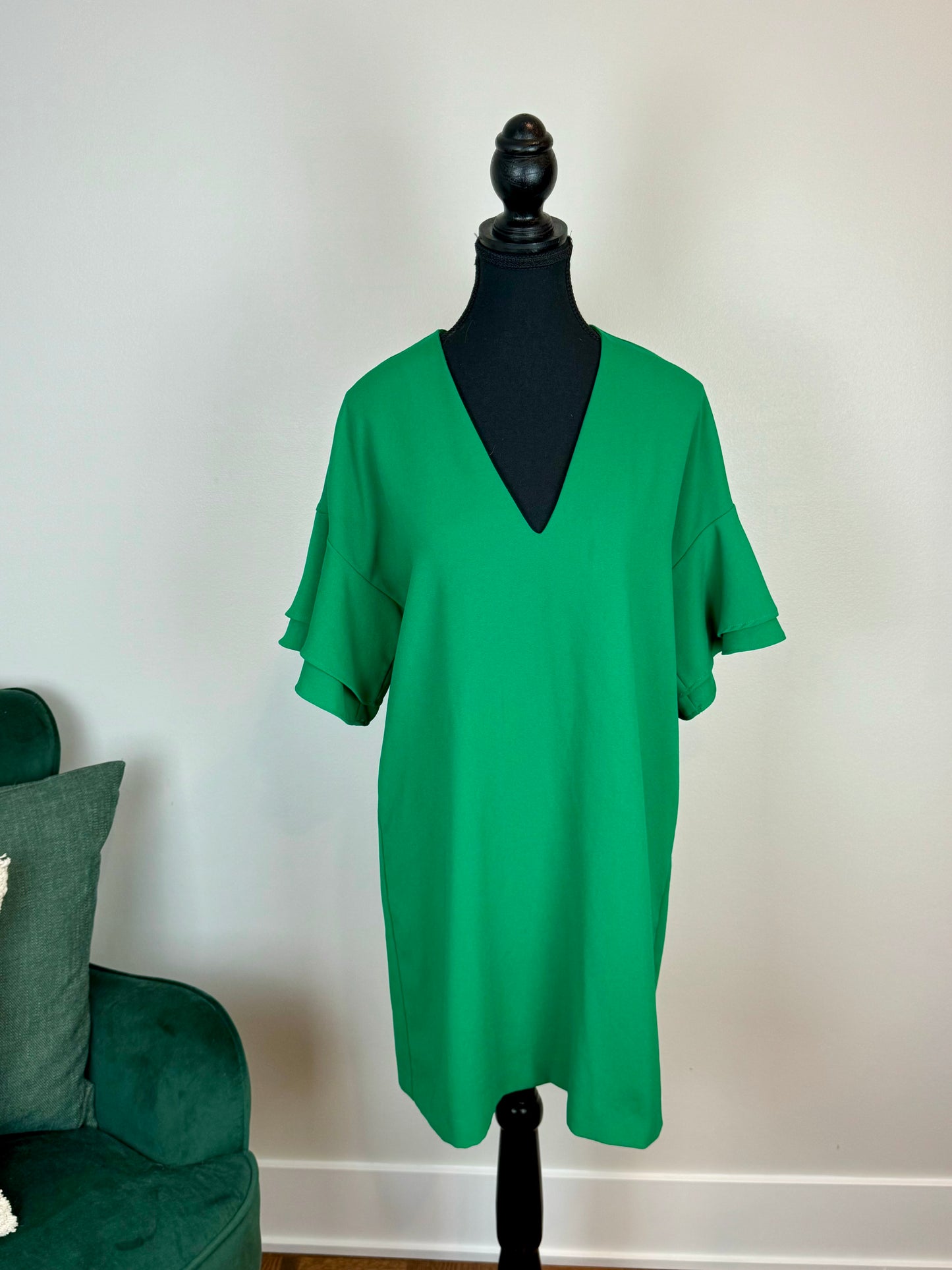 Robe manche à volant Zara - Medium