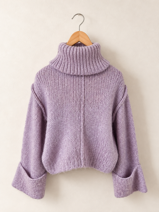 Chandail tricot col roulé JOËLLE - X-Small