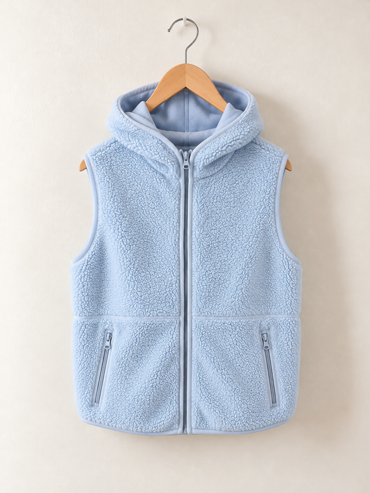 Veste courte en molleton à capuchon- X-Small/small