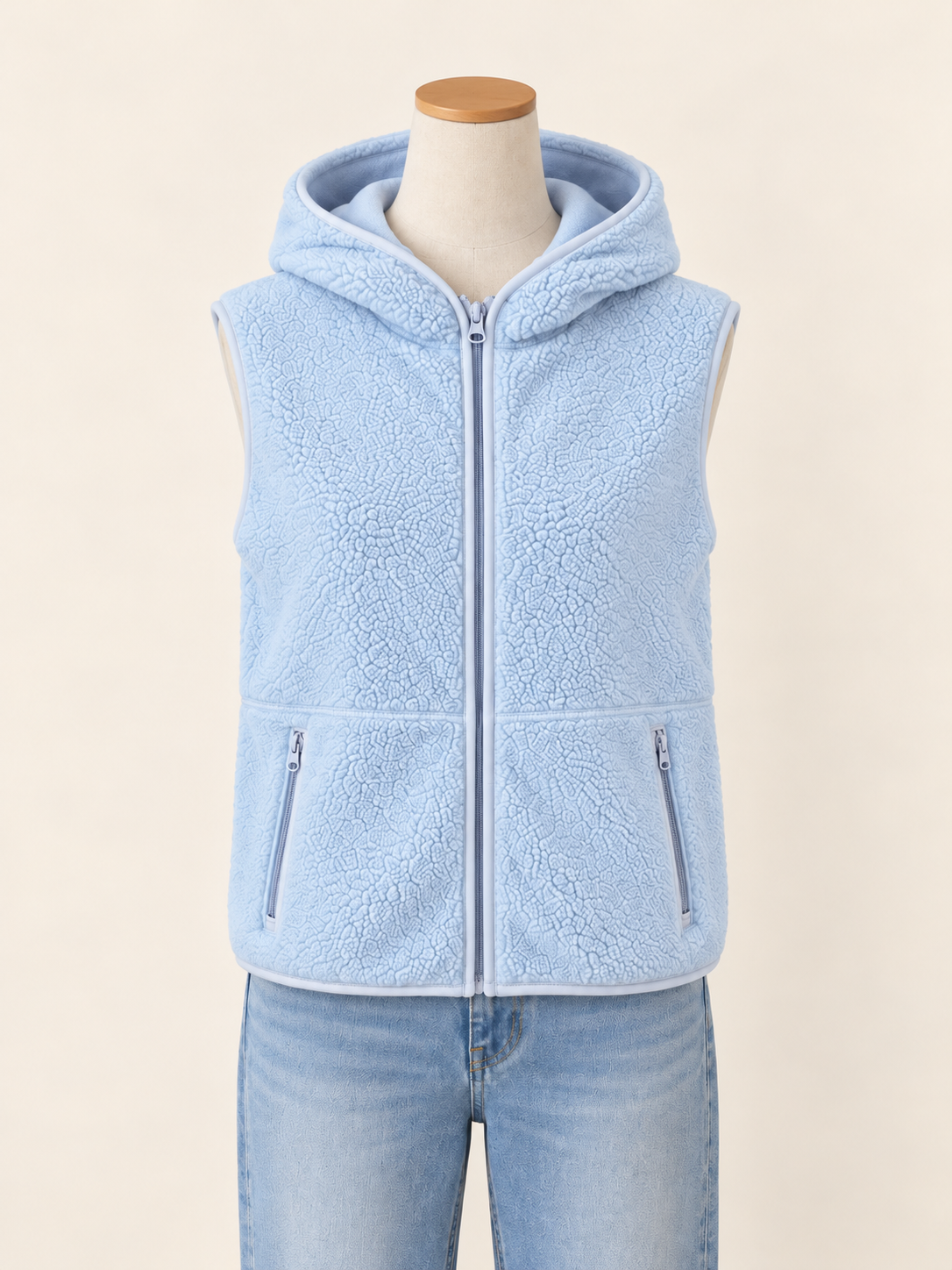 Veste courte en molleton à capuchon- X-Small/small