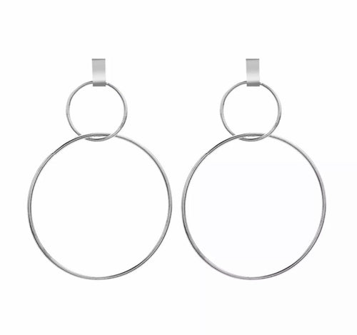 Boucles d'oreilles - Double rond acrylique – Riri's Closet