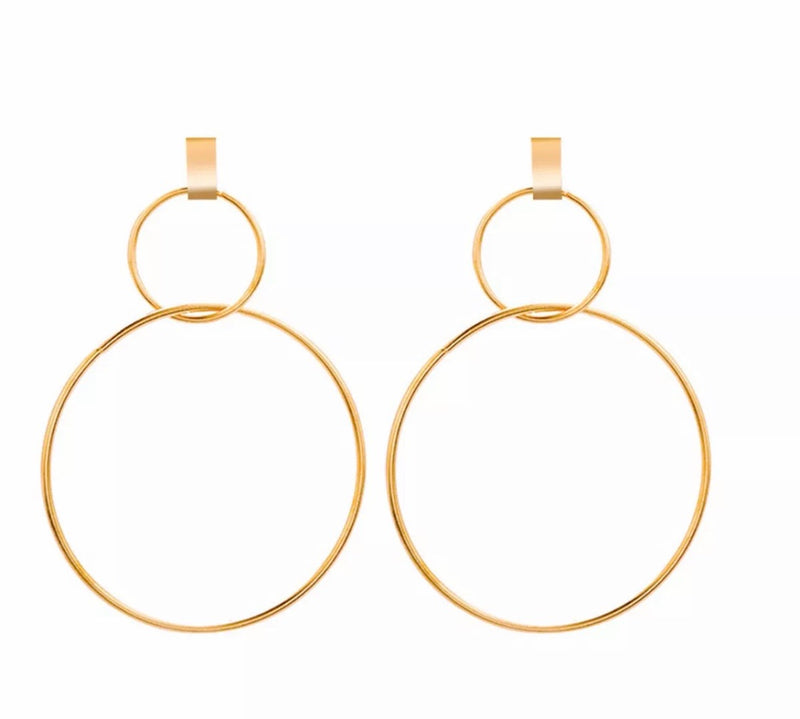 Boucles d'oreilles - Double rond acrylique – Riri's Closet