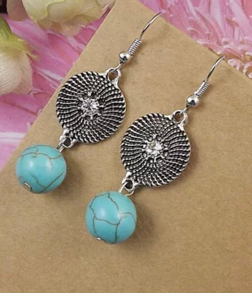 Boucles d'oreilles - Gypsy turquoise